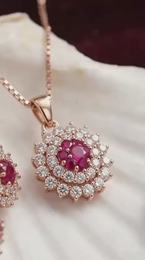 Flower Locket Set (Pink)